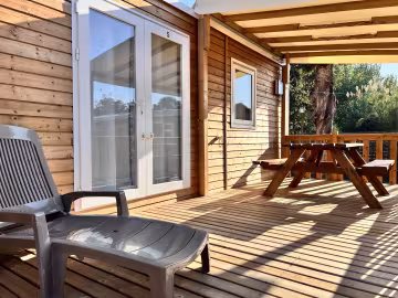 Terrasse couverte du chalet Premium 2